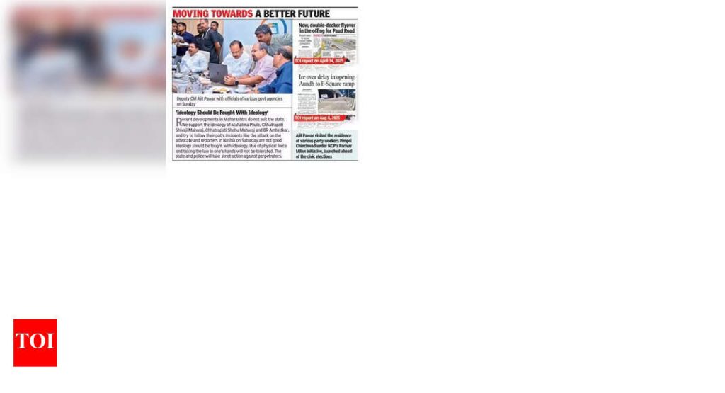 उड्डाणपूल, मेट्रो लाइन इन्फ्रा वर्क्स पुण्यात ओव्हरलॅप होऊ नये: अजित पवार