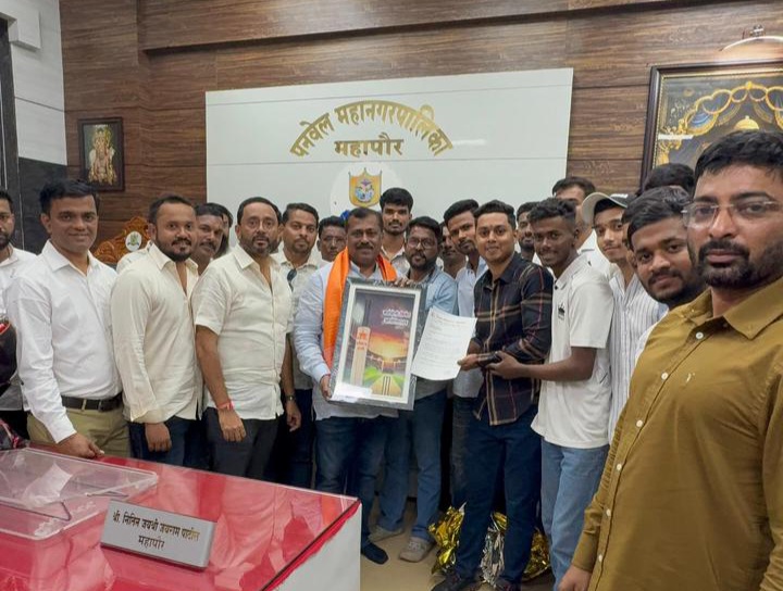 कळंबोलीचे मैदान नूतनीकरण करून नि:शुल्क ठेवावे- नगरसेवक विजय खानावकर यांची महापौरांकडे मागणी